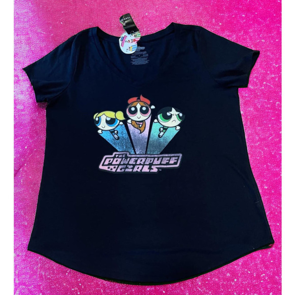 New Torrid‎ 2 (2X 18/20) Powerpuff Girls V Neck Punk Gothic Graphic Tee T shirt